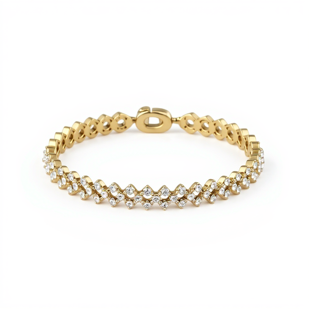5 ct to 20 ct Diana Link Tennis Bracelet in 10k Gold