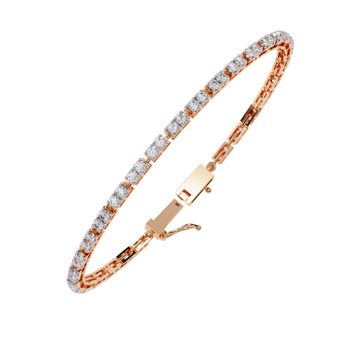 5 Carat Ice Line Tennis Bracelet in 10k Gold