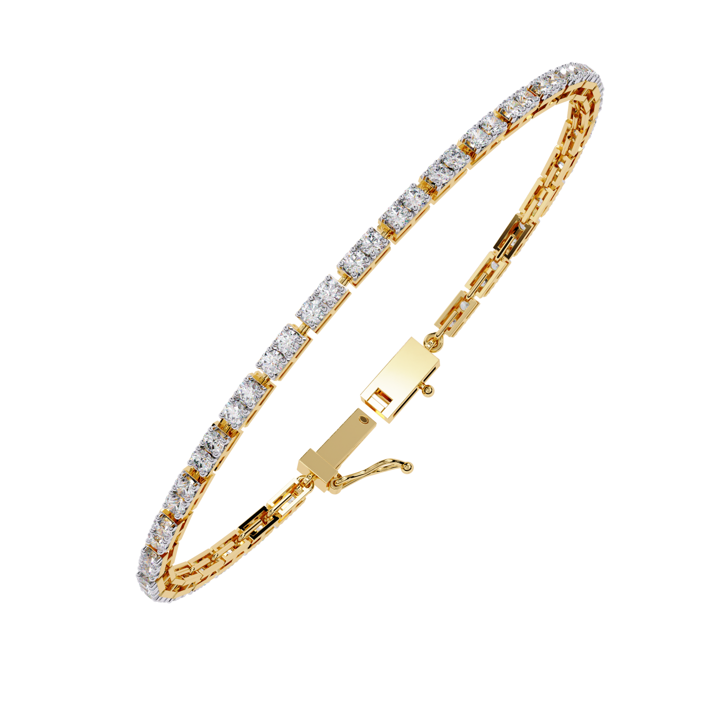 5 Carat Ice Line Tennis Bracelet in 10k Gold