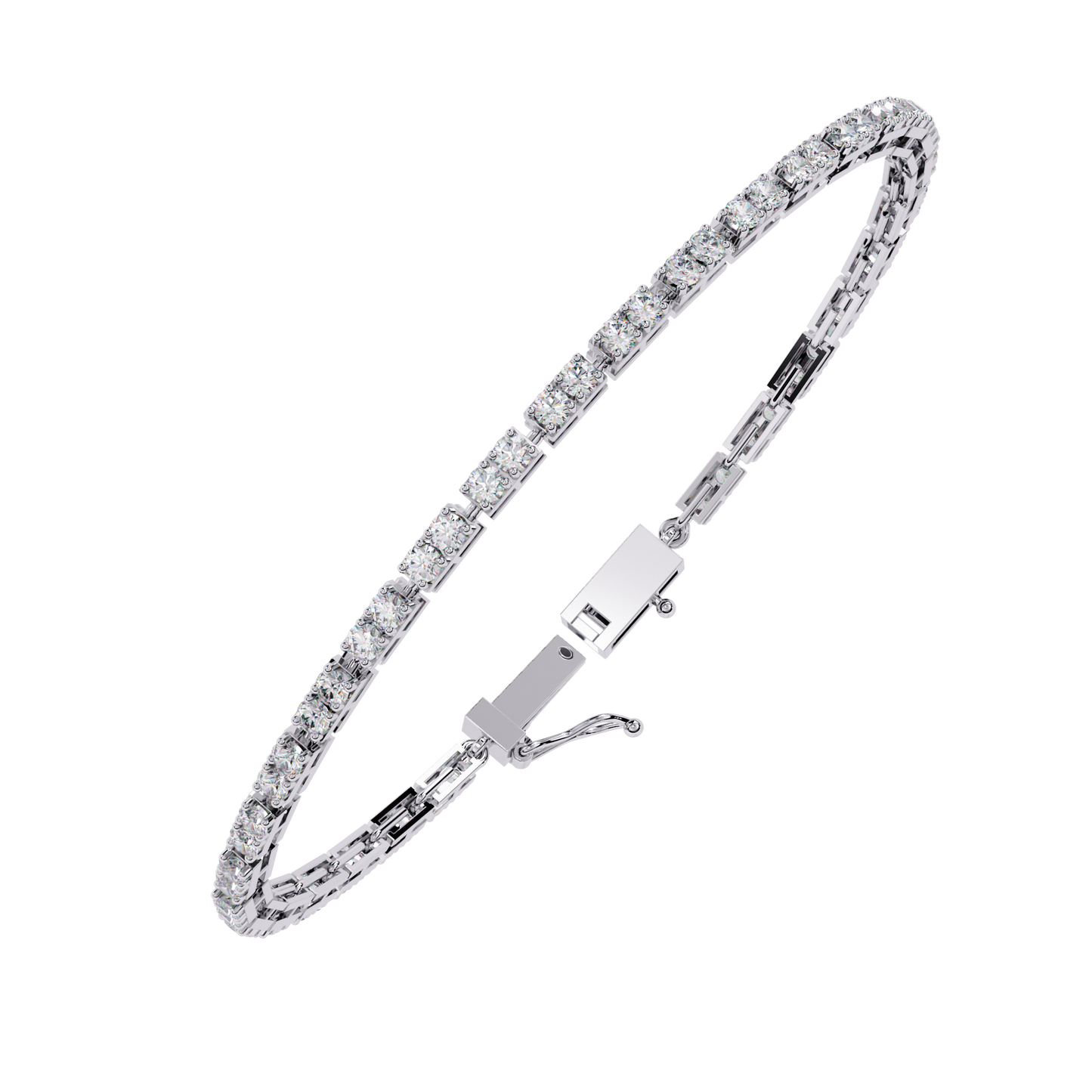 5 Carat Ice Line Tennis Bracelet in 10k Gold