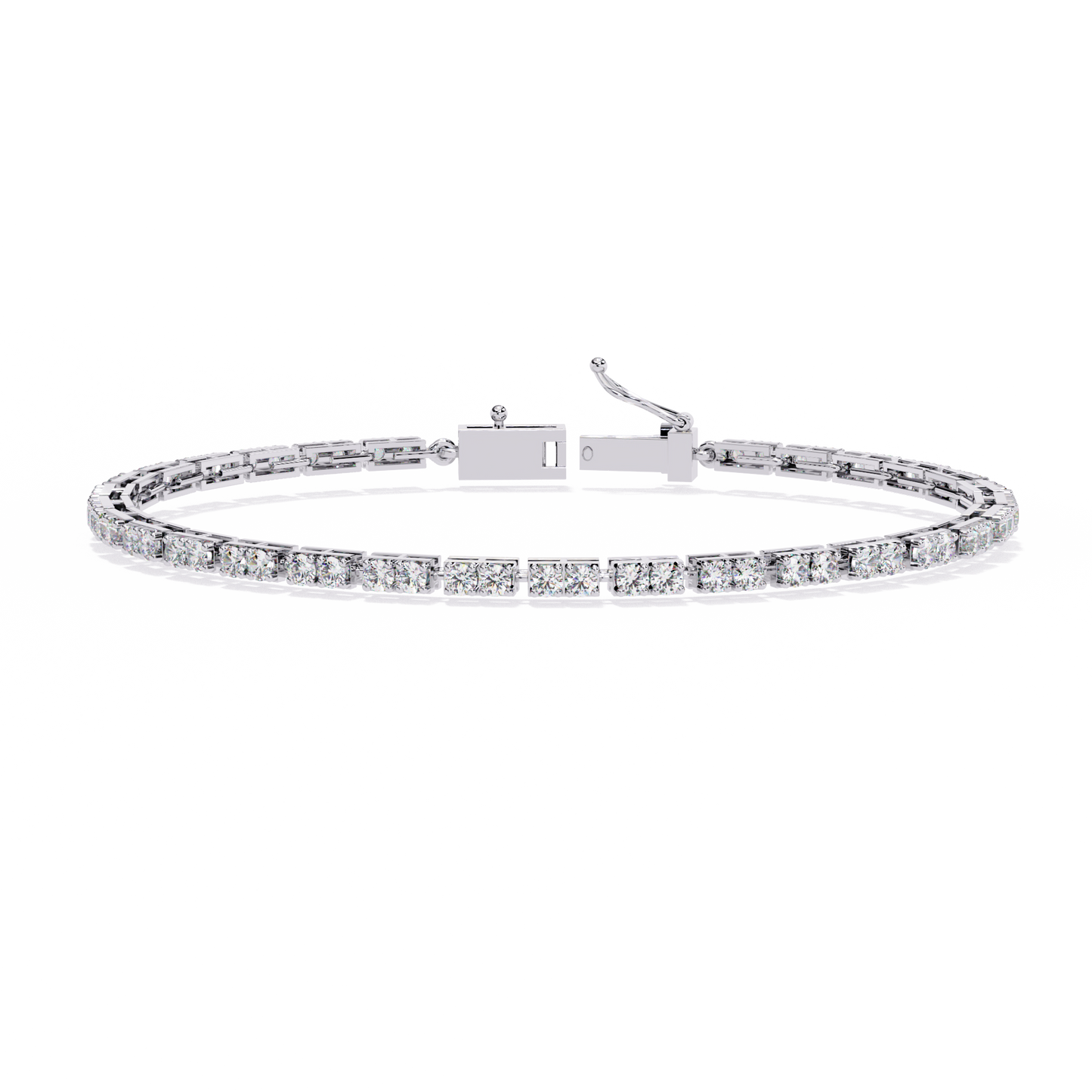 5 Carat Ice Line Tennis Bracelet in 10k Gold