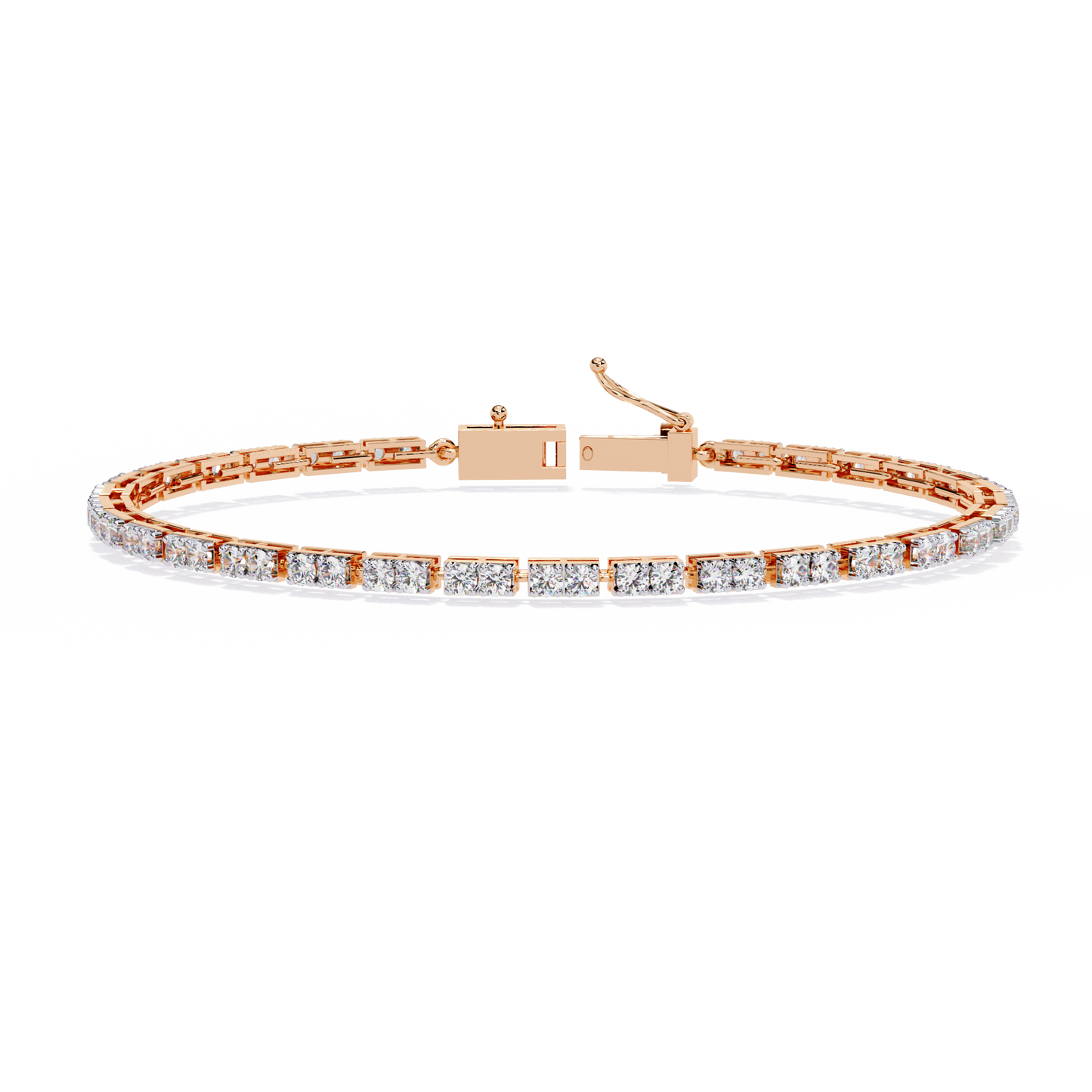 5 Carat Ice Line Tennis Bracelet in 10k Gold
