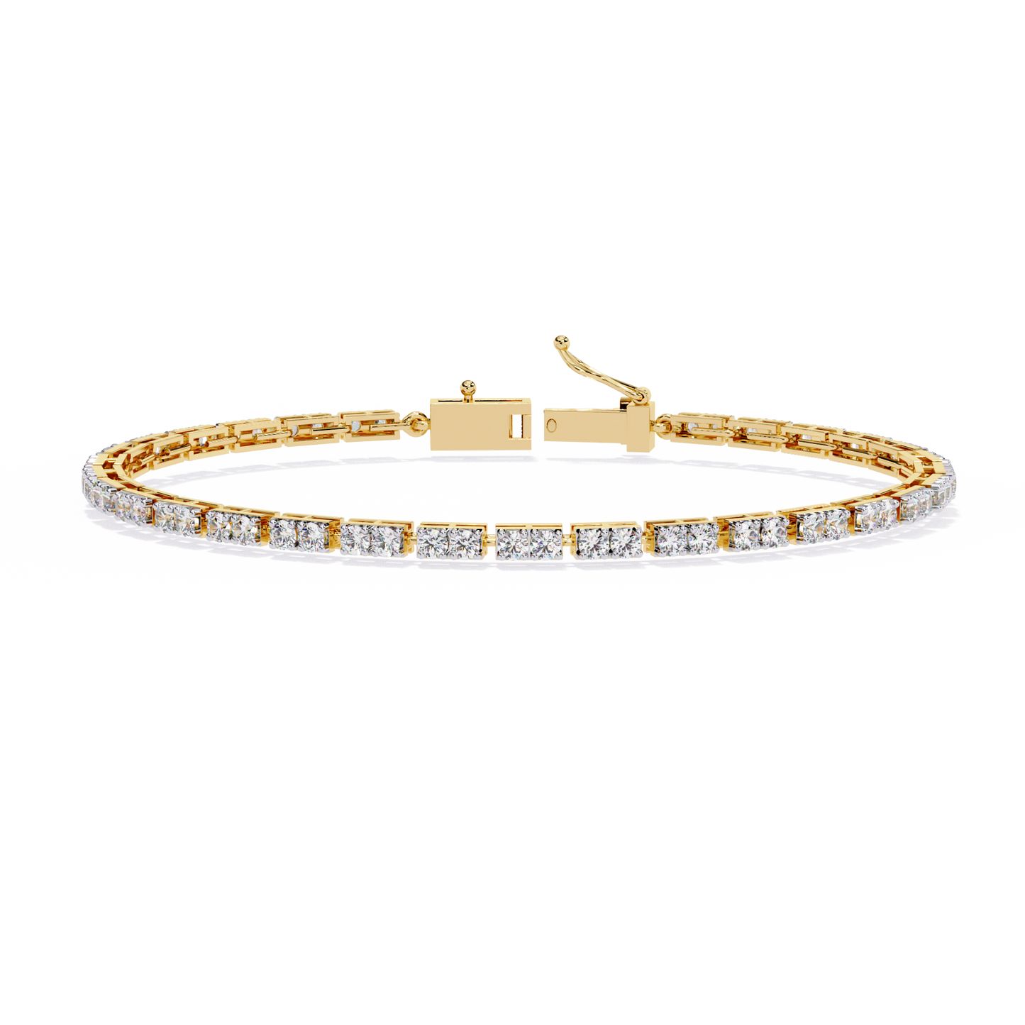 5 Carat Ice Line Tennis Bracelet in 10k Gold