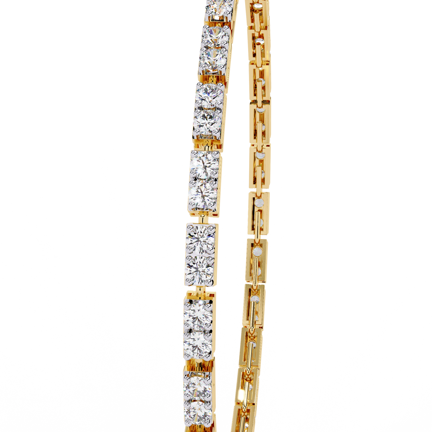5 Carat Ice Line Tennis Bracelet in 10k Gold