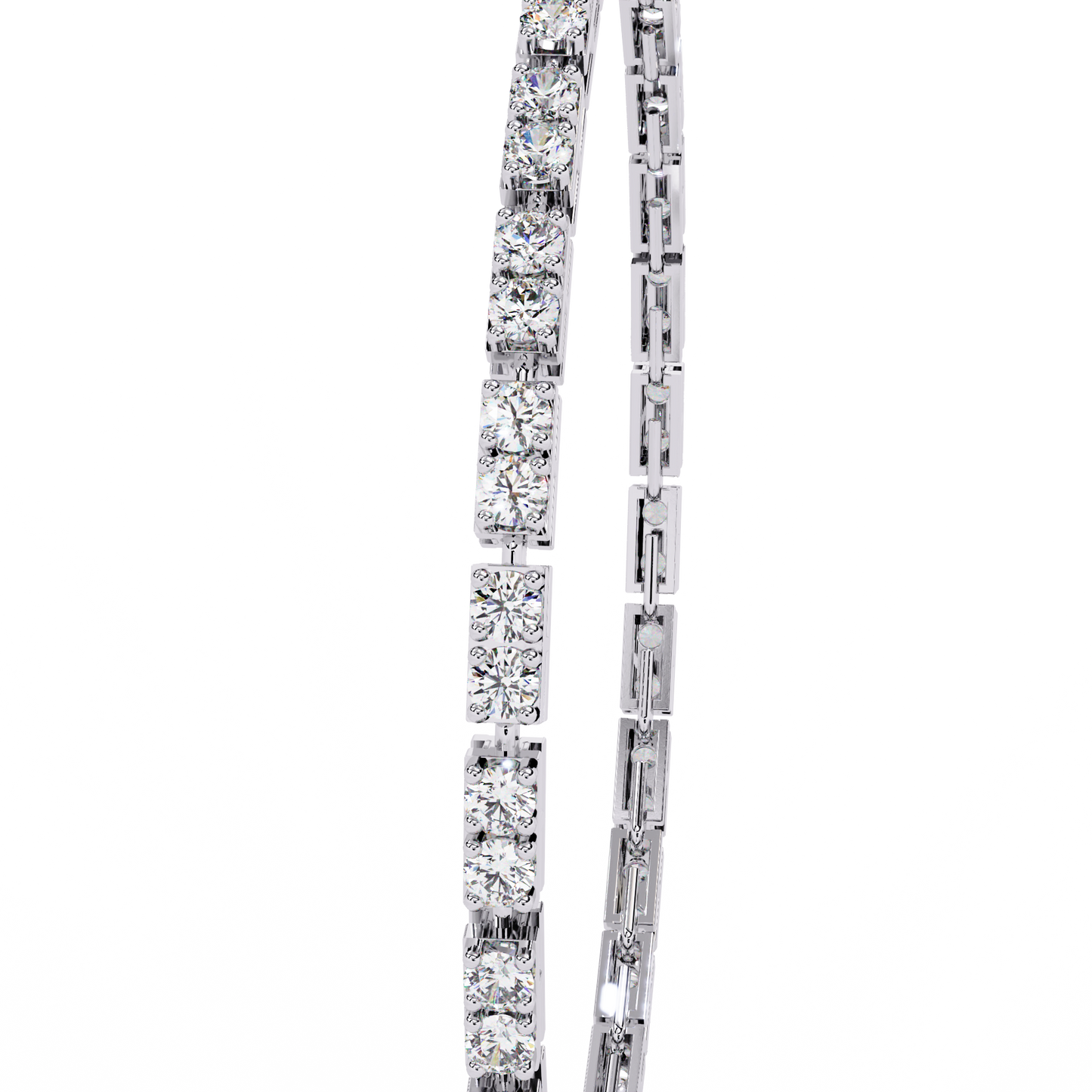 5 Carat Ice Line Tennis Bracelet in 10k Gold