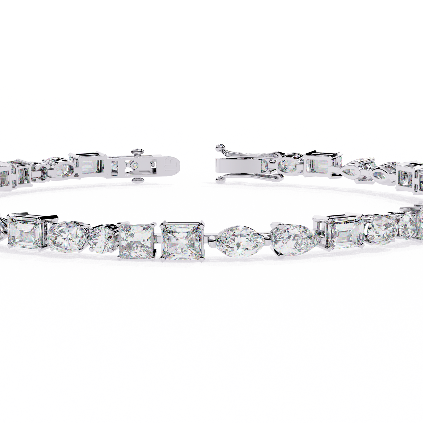 5 ct to 20 ct Mix Diamond Tennis Bracelet in 10k Gold
