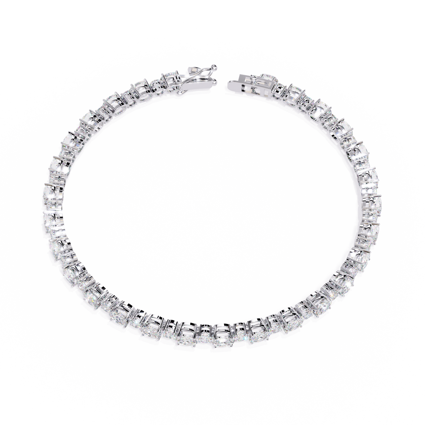 5 ct to 20 ct Diamond Tennis Bracelet in 10k Gold