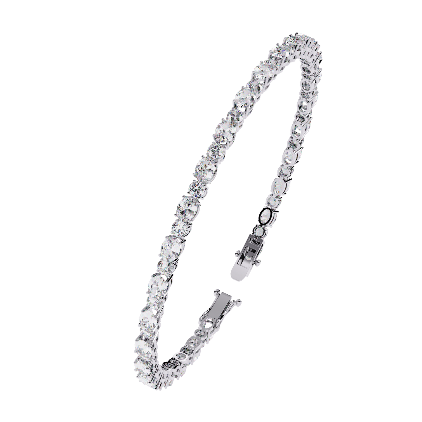 5 ct to 20 ct Diamond Tennis Bracelet in 10k Gold