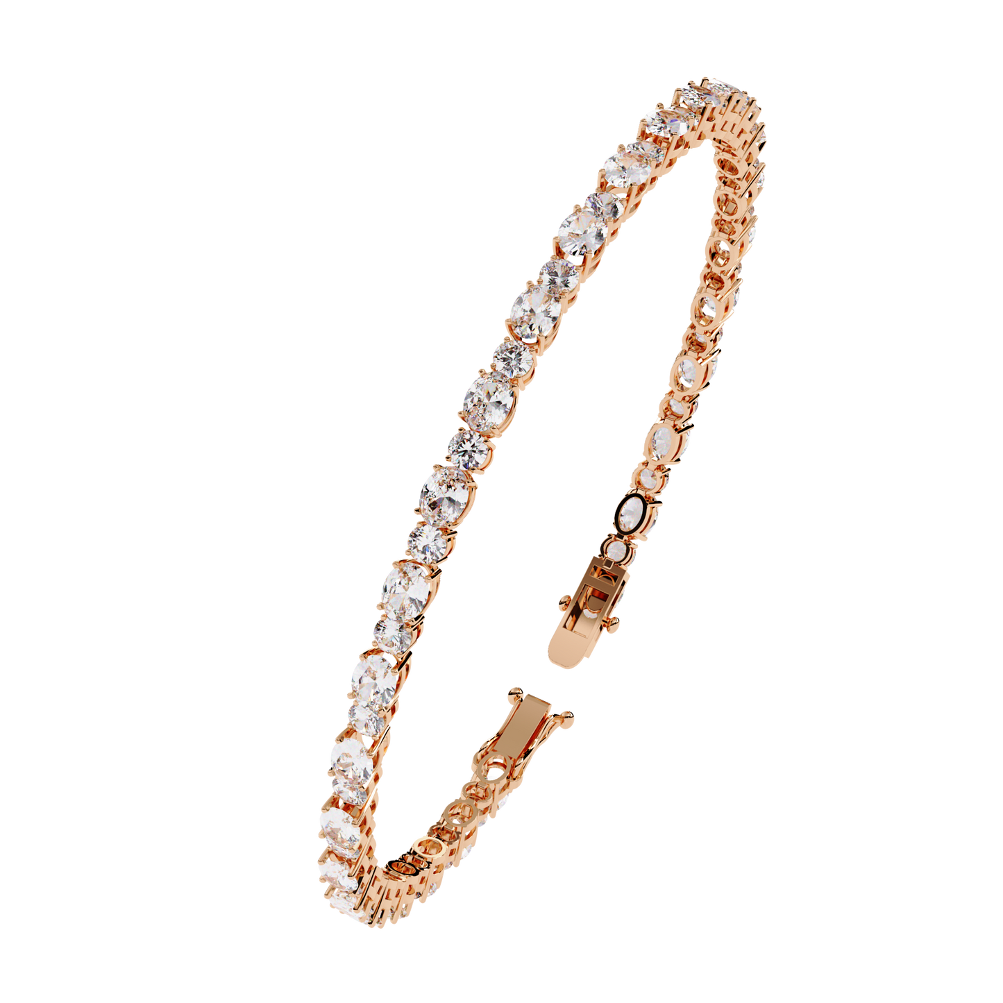 5 ct to 20 ct Diamond Tennis Bracelet in 10k Gold