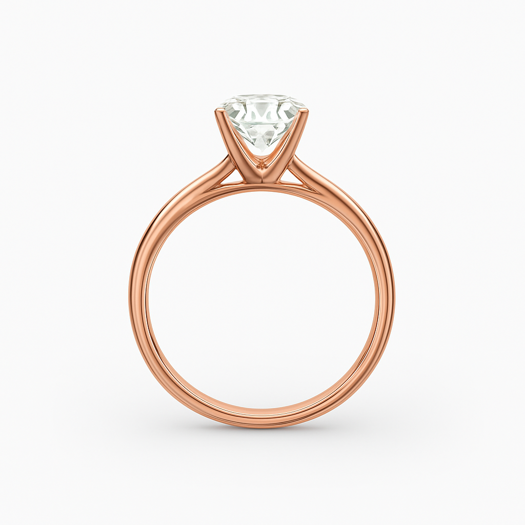 Diavont Channel-Set Diamond Engagement Ring with Cushion-Cut Center Stone