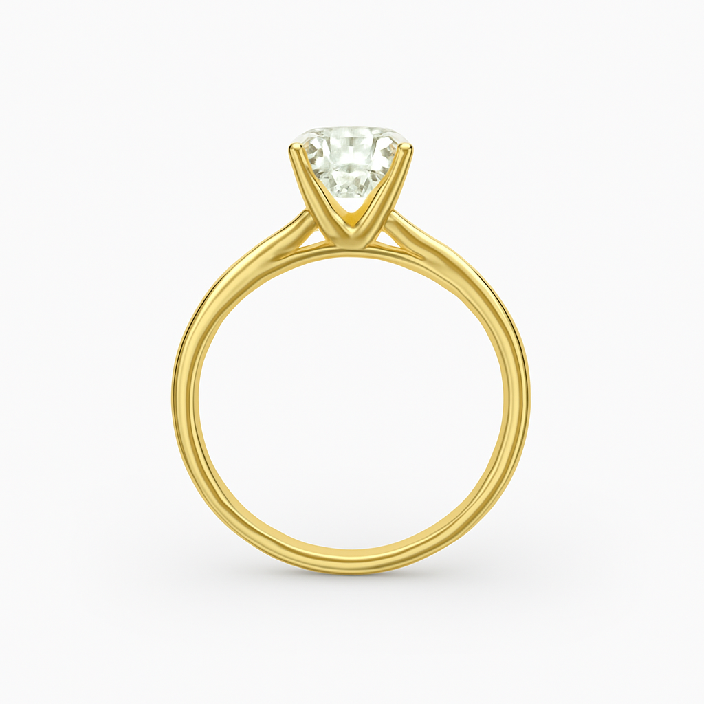 Diavont Channel-Set Diamond Engagement Ring with Cushion-Cut Center Stone
