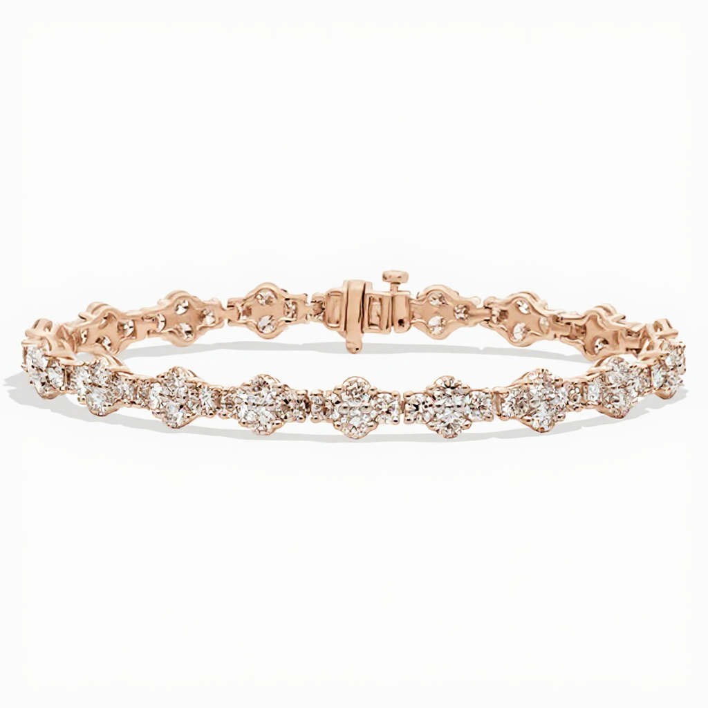 5 ct to 20 ct Radiance Tennis Bracelet in 10k Gold