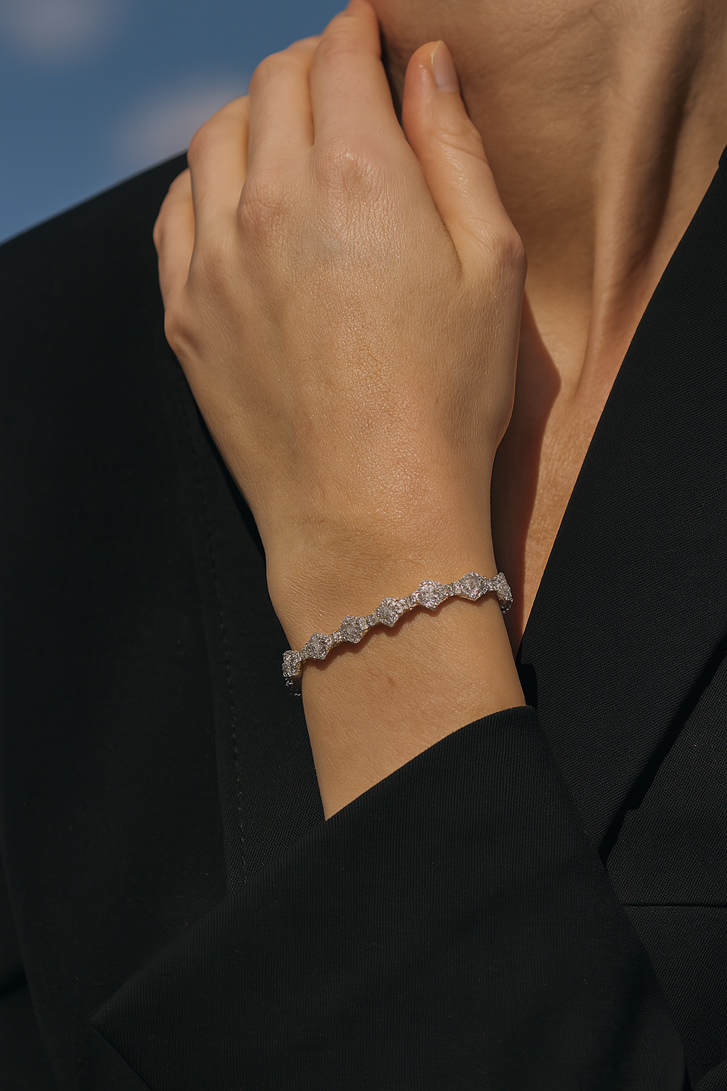 5 ct to 20 ct Radiance Tennis Bracelet in 10k Gold