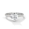 Heart Solitaire Ring
