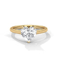 Heart Solitaire Ring