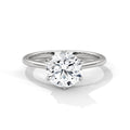 Round cut six prongs Solitaire Ring