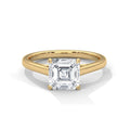 Asscher cut Solitaire Ring