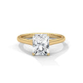 Emerald cut Solitaire Ring