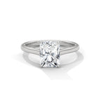 Emerald cut Solitaire Ring