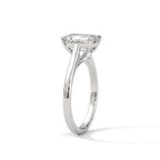 Emerald cut Solitaire Ring