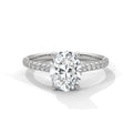 Oval Sidestone Ring