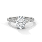 Oval Sidestone Ring