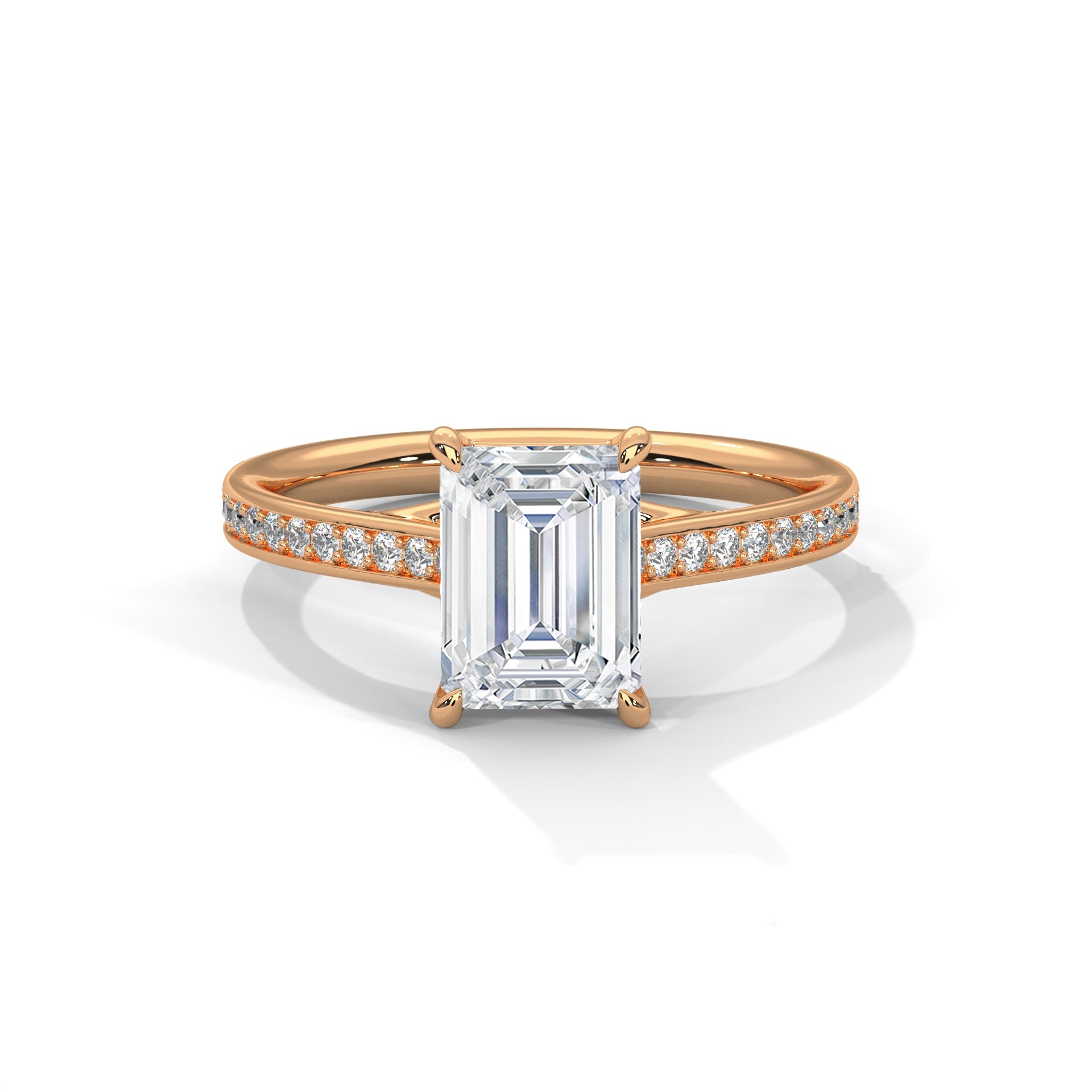 Emerald Sidestone Ring