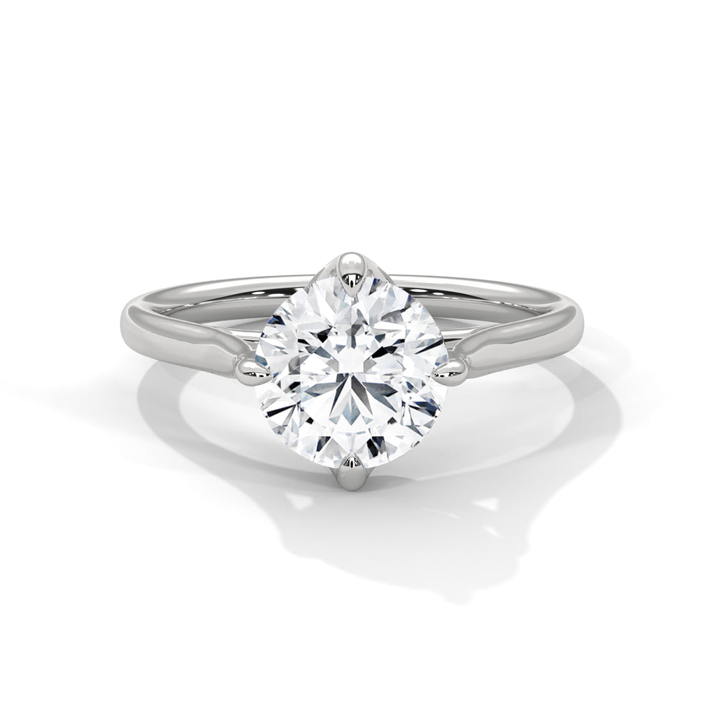 Luna Round Solitaire Ring