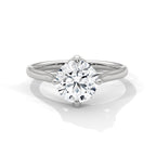 Luna Round Solitaire Ring