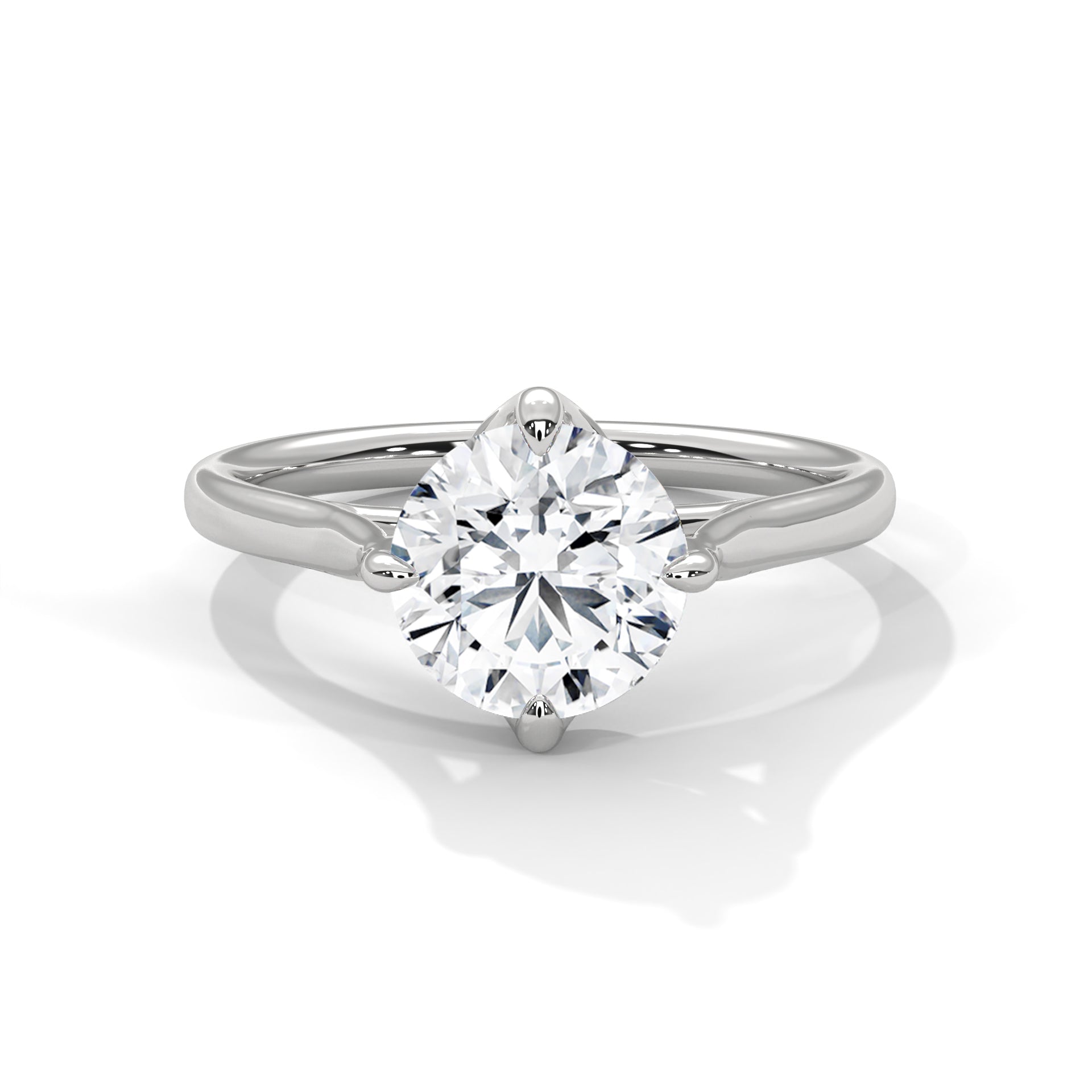 Luna Round Solitaire Ring