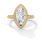 Marquise Halo Ring