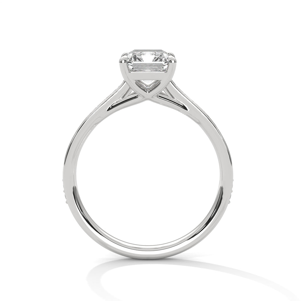 Emerald Sidestone Ring