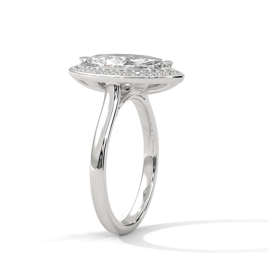 Marquise Halo Ring
