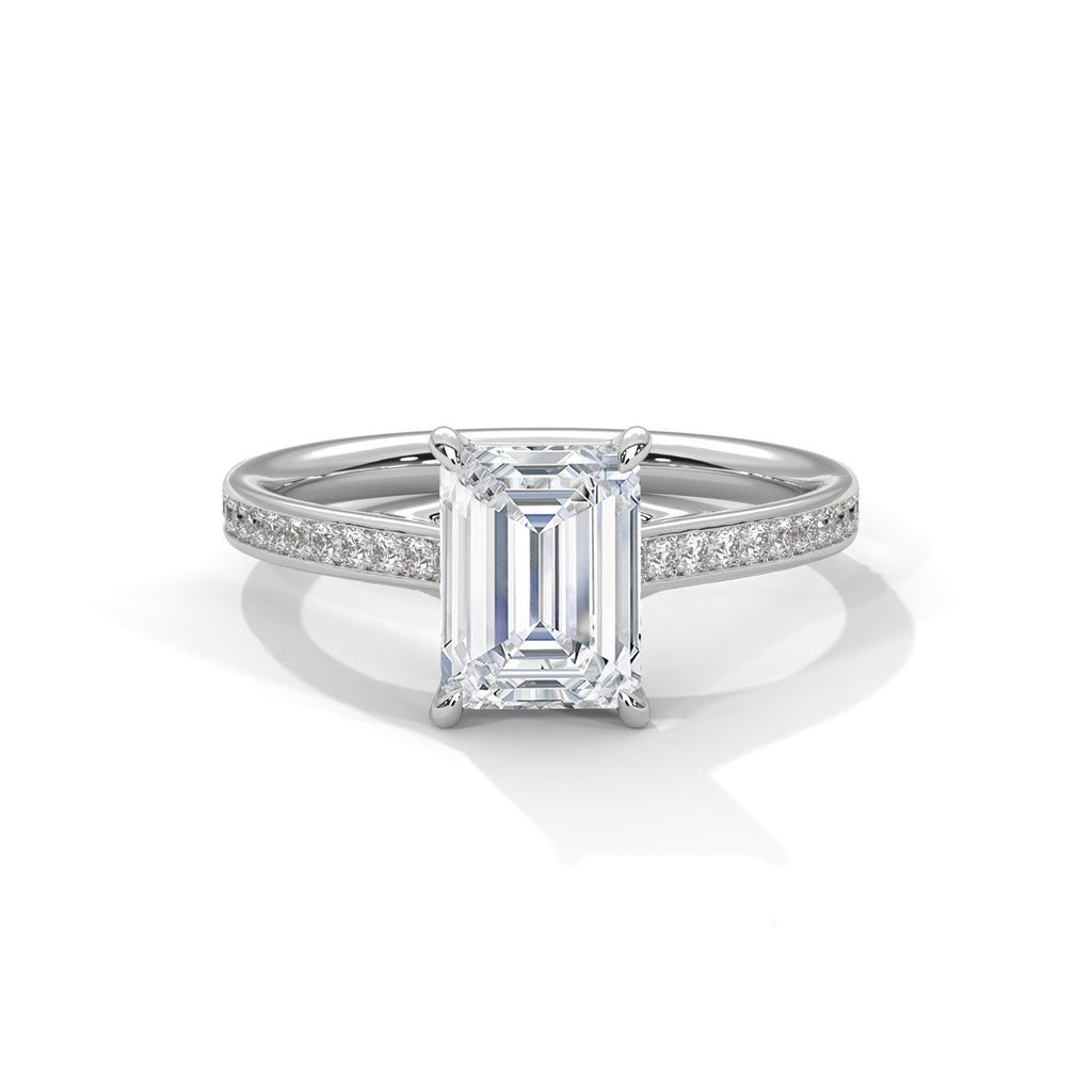 Emerald Sidestone Ring