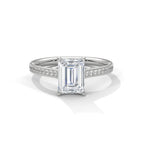 Emerald Sidestone Ring