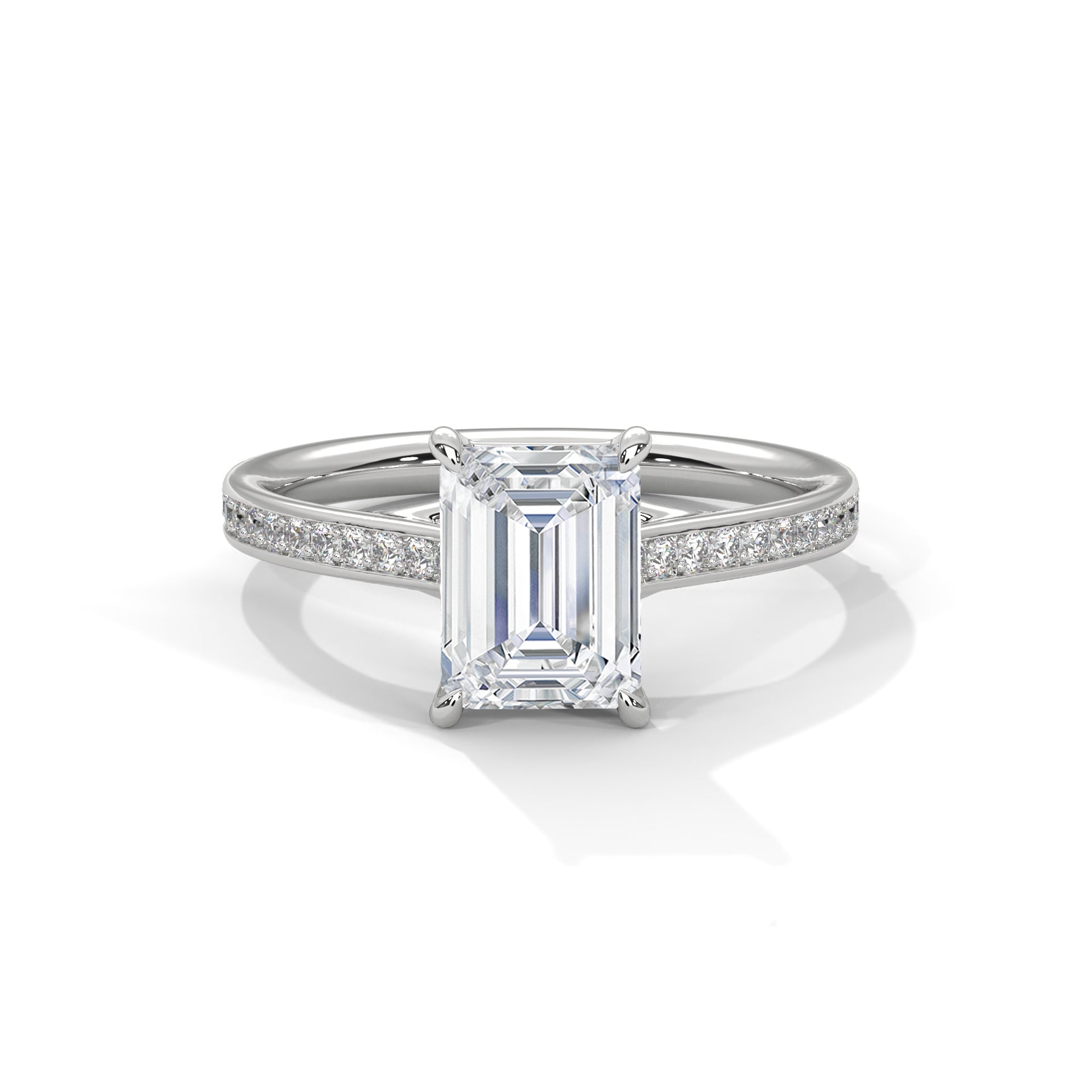 Emerald Sidestone Ring