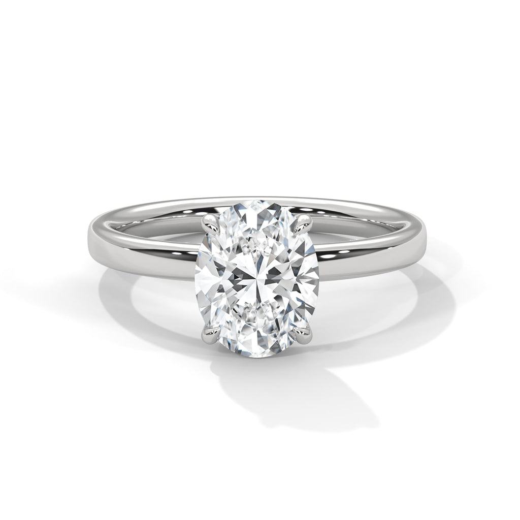 Oval Cut Solitaire Ring