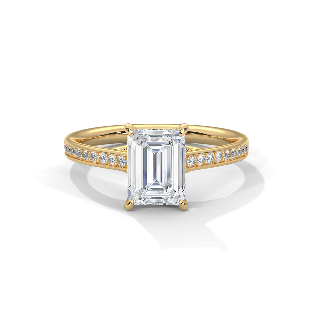 Emerald Sidestone Ring