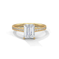 Emerald Sidestone Ring