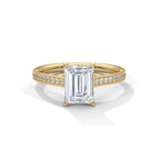 Emerald Sidestone Ring