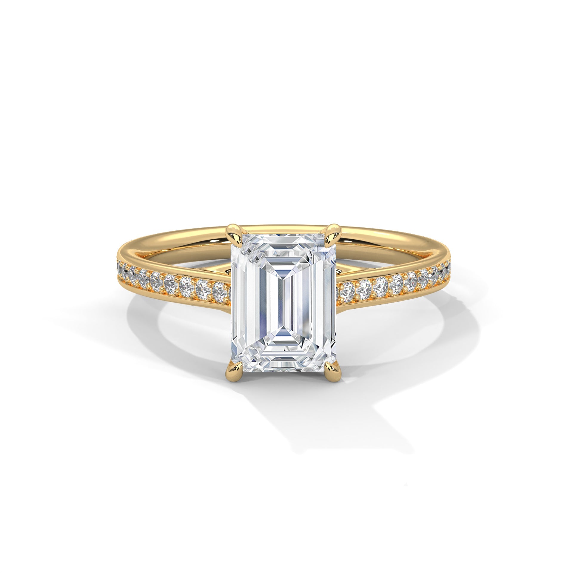 Emerald Sidestone Ring