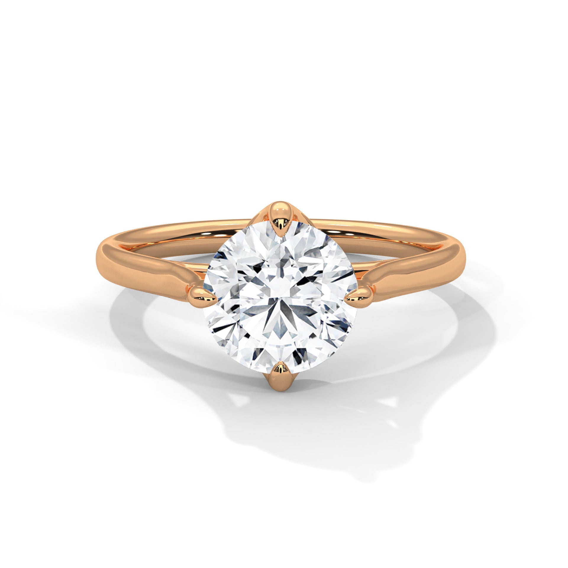 Luna Round Solitaire Ring