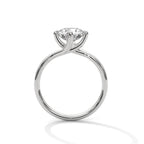 Round Twisted Solitaire Ring