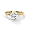 Round Twisted Solitaire Ring