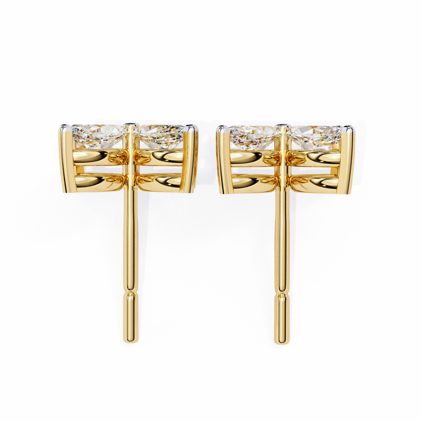 2 Carat Lily Diamond Stud Earrings