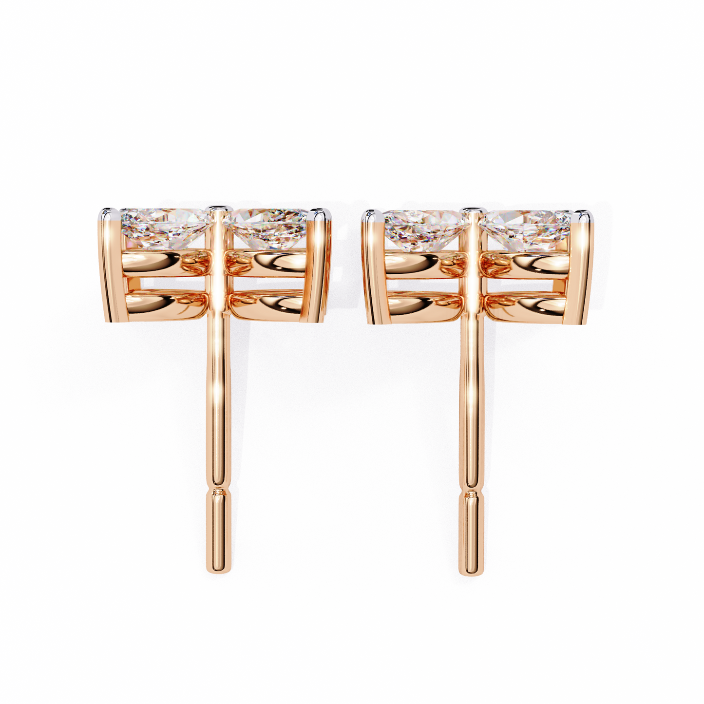 2 Carat Lily Diamond Stud Earrings