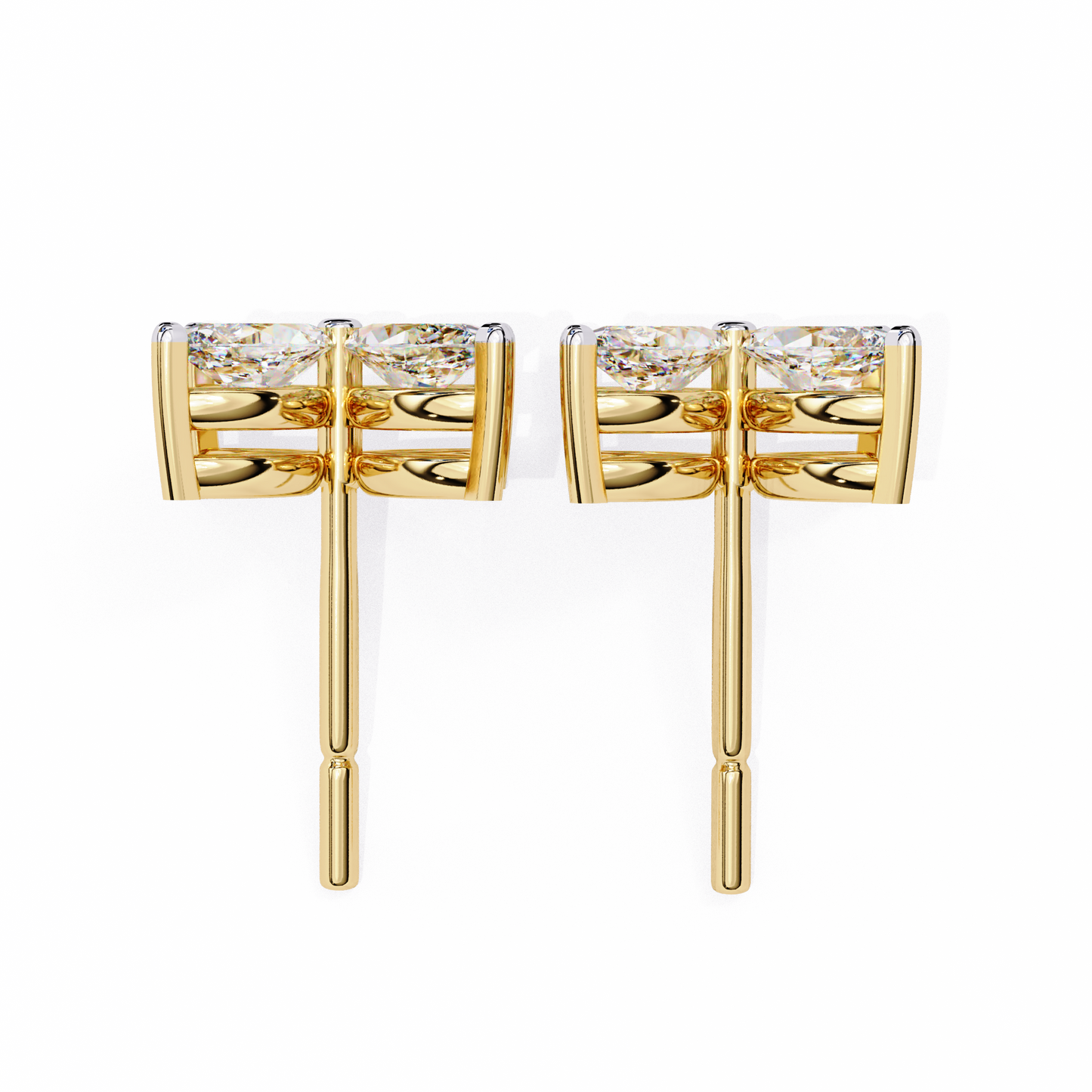 2 Carat Lily Diamond Stud Earrings