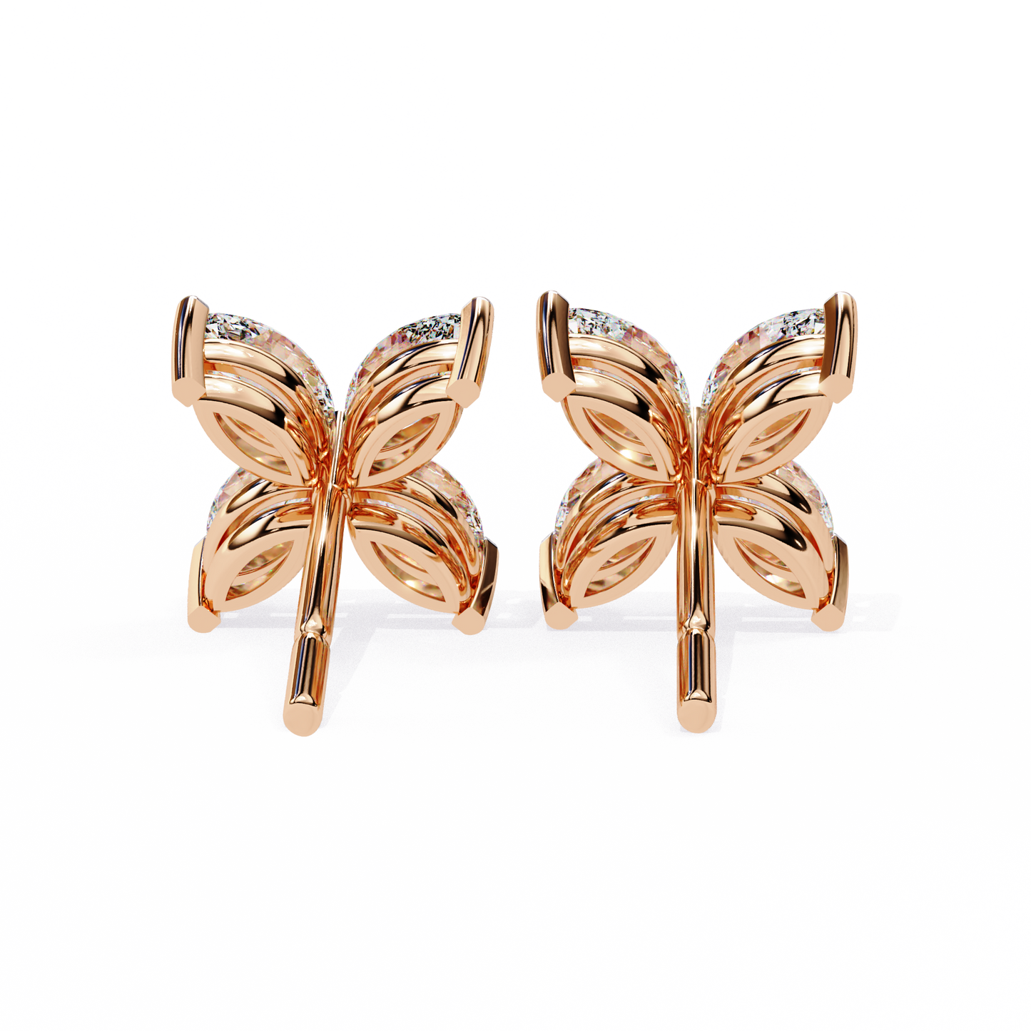 2 Carat Lily Diamond Stud Earrings