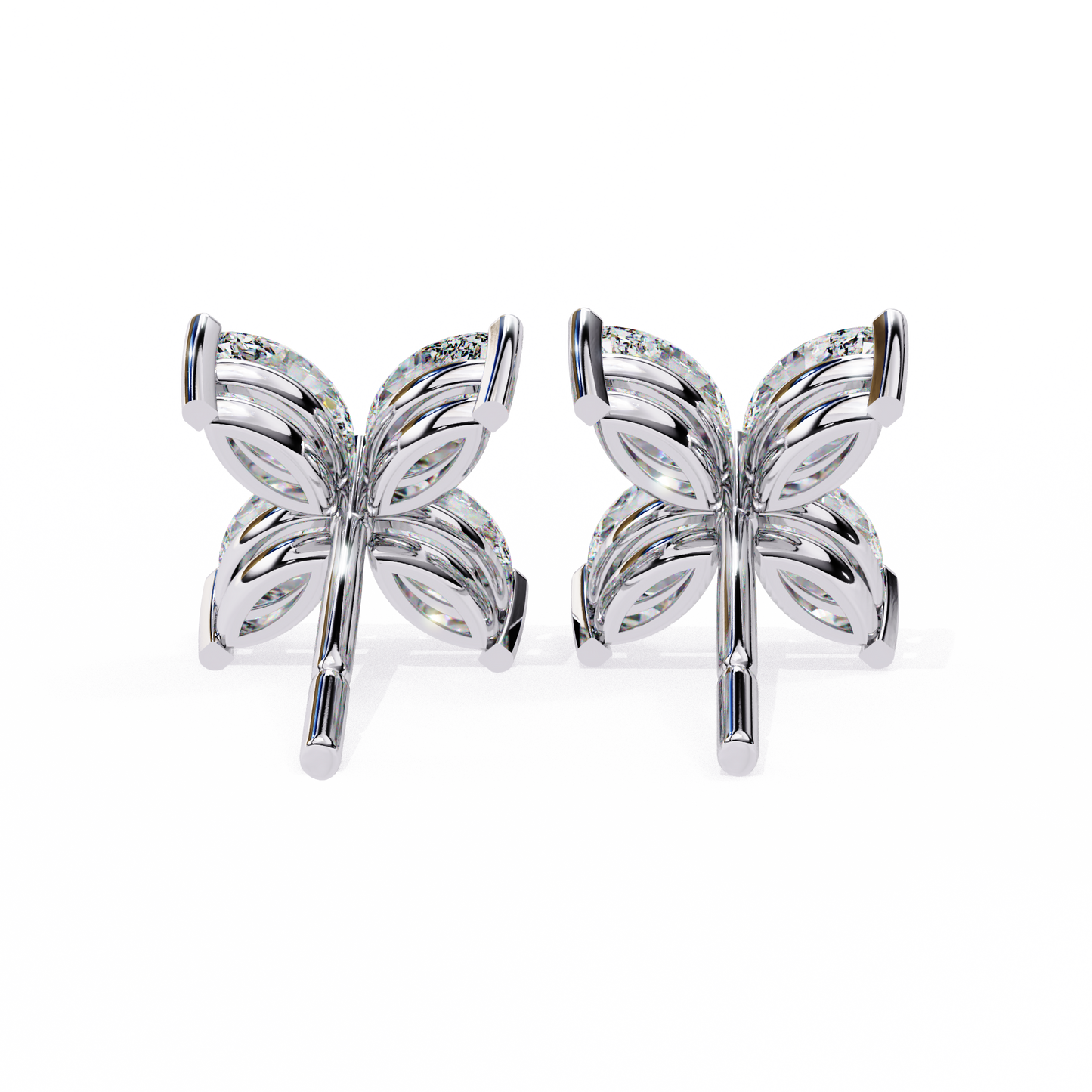 2 Carat Lily Diamond Stud Earrings