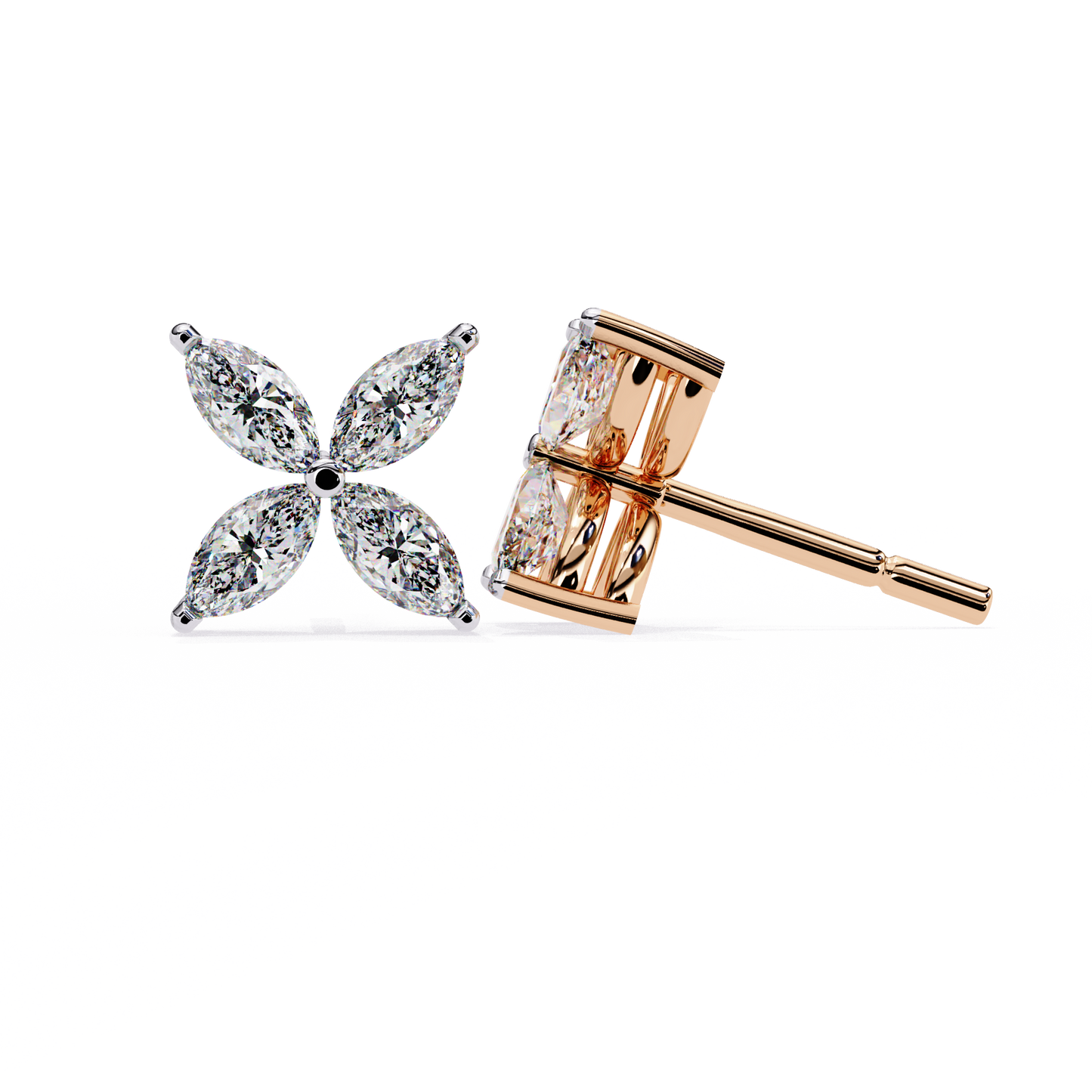 2 Carat Lily Diamond Stud Earrings